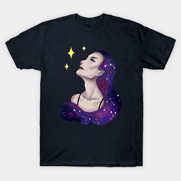 Star girl T-Shirt by Elizabeth_Tenebra